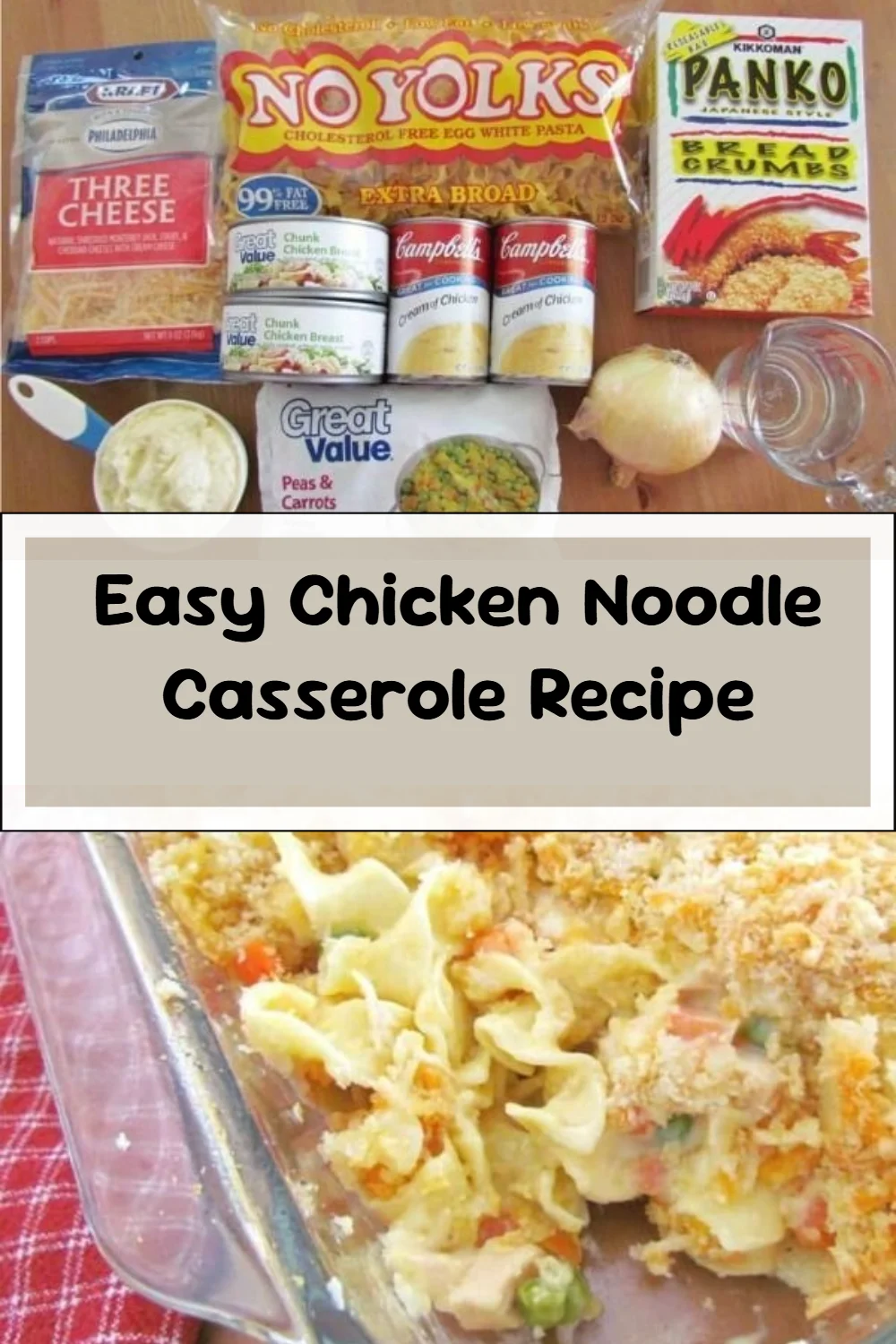 Easy Chicken Noodle Casserole Recipe