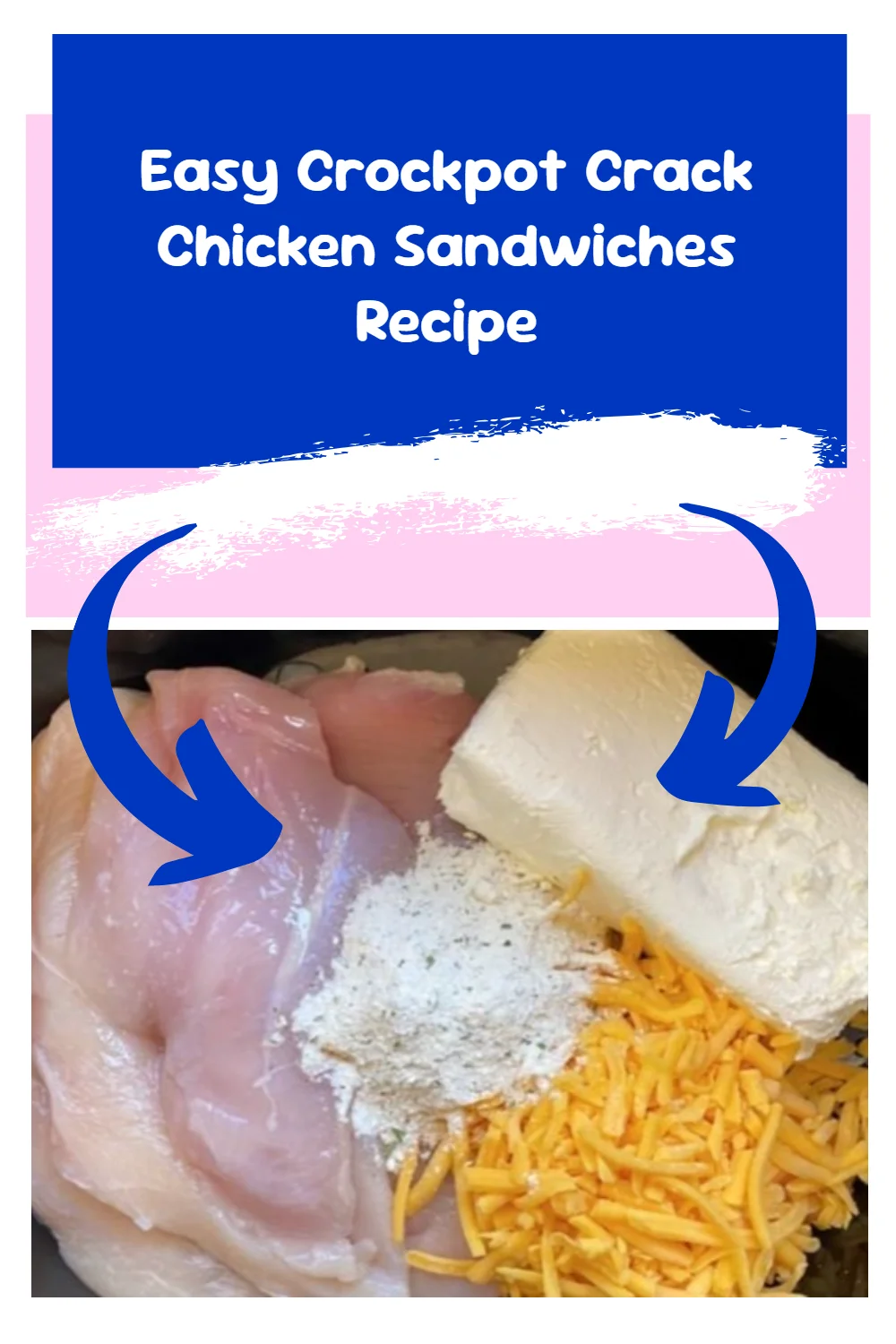 Easy Crockpot Crack Chicken Sandwiches Recipe