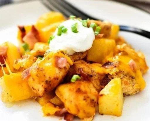 Loaded Chicken and Potato Casserole