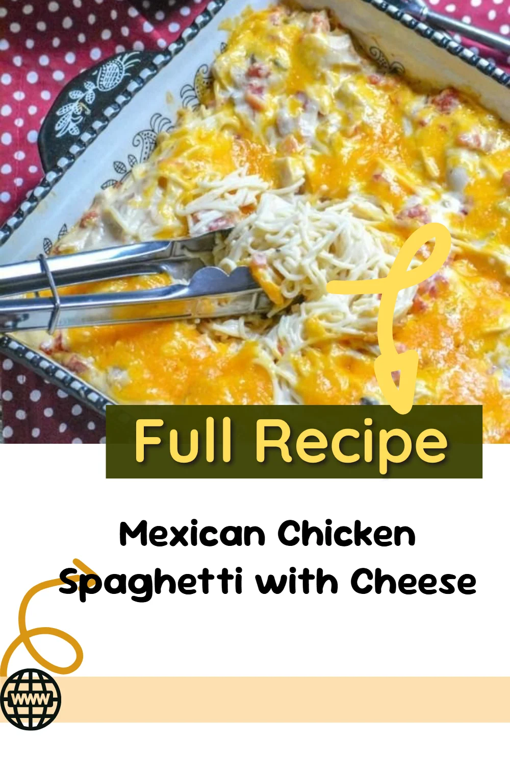 Mexican Chicken Spaghetti with Cheese