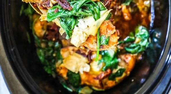 Slow Cooker Tuscan Chicken